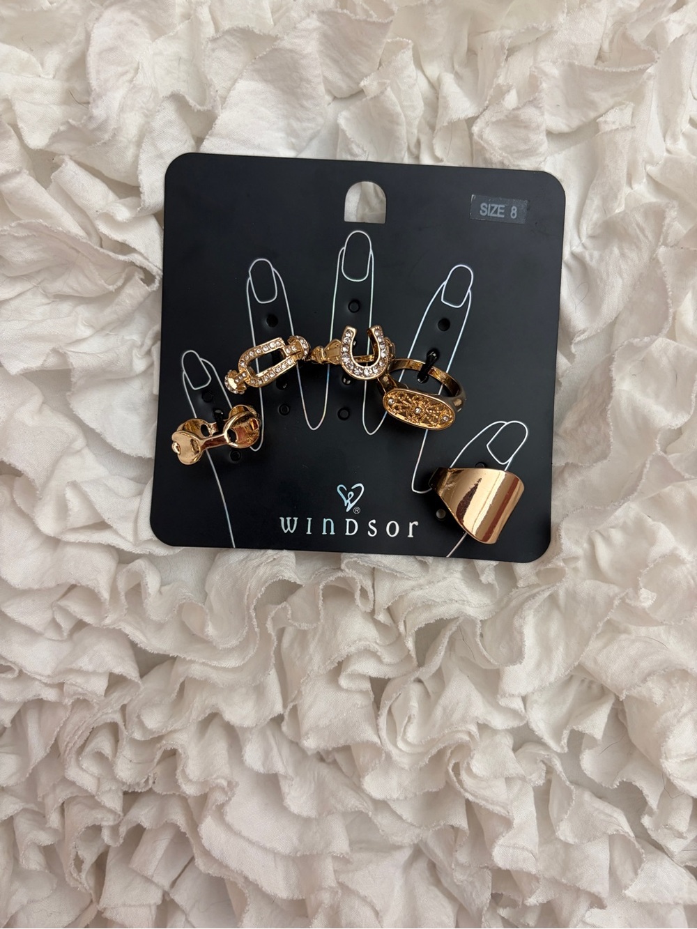 Windsor Gold Tone Mixed Ring Set